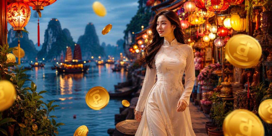 Người dùng trải nghiệm ứng dụng casino trên di động tại vịnh Hạ Long