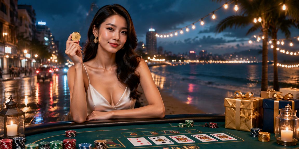 Bàn Baccarat sôi động ven biển TP. Hồ Chí Minh với không khí casino hấp dẫn