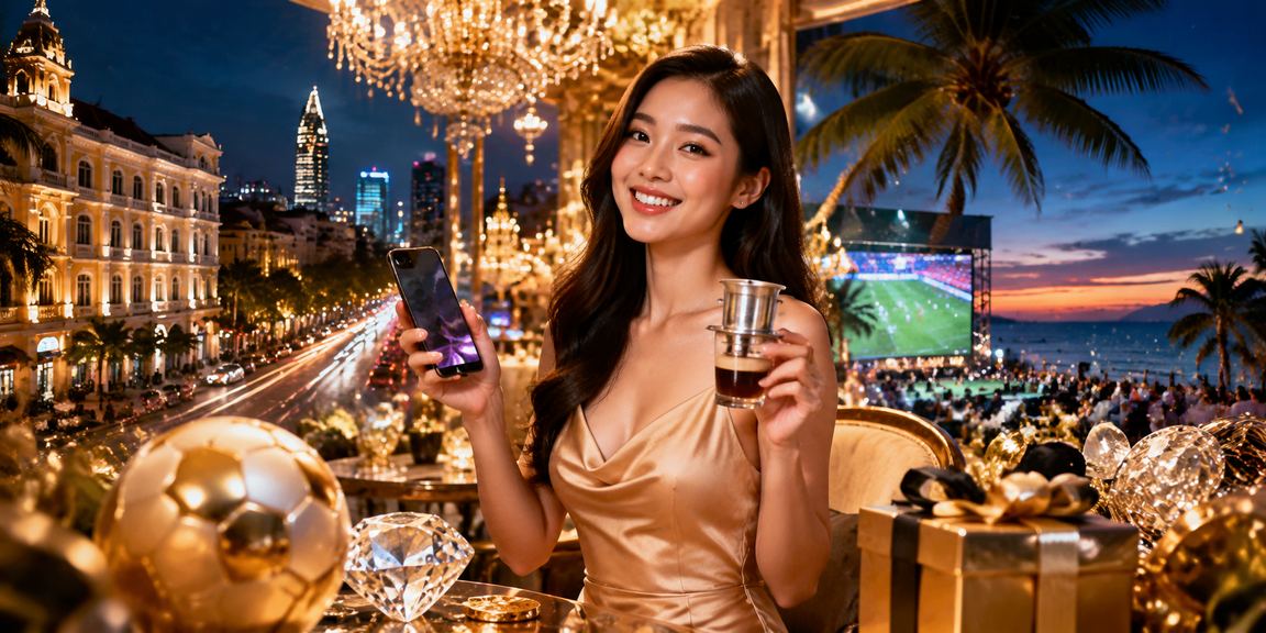Thành viên VIP 90phuttv tại TP. Hồ Chí Minh nhận thưởng và thưởng thức cà phê